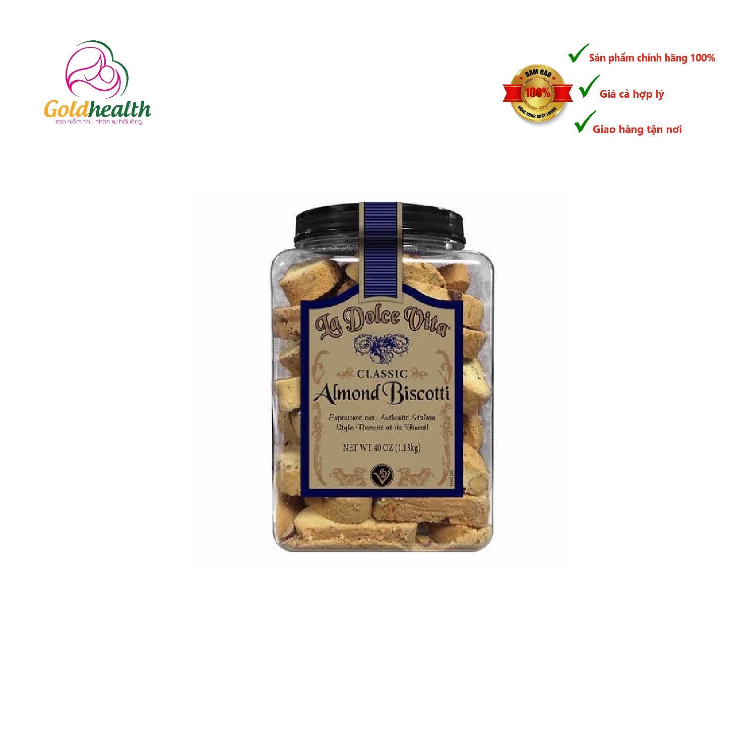  Bánh Quy Bơ Hạnh Nhân La Dolce Vita Classic Italia (1.14kg) 