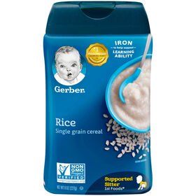 Bột Ăn Dặm Giai Đoạn 1 Cho Bé Bắt Đầu Tập Bò (Vị Đơn) 8oz(2 27g) Của Mỹ_4 Vị