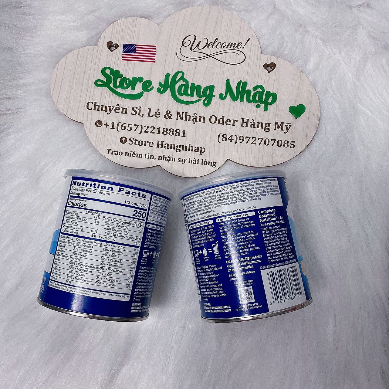 Sữa Bột Ensure Orginal Hương Vani 397g (14oz) Nội Địa Mỹ