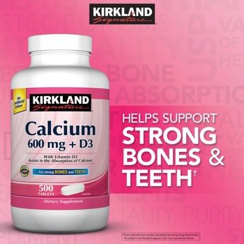 Viên Bổ Sung Calcium 600mg + D3 Kirkland Signature 500 Viên