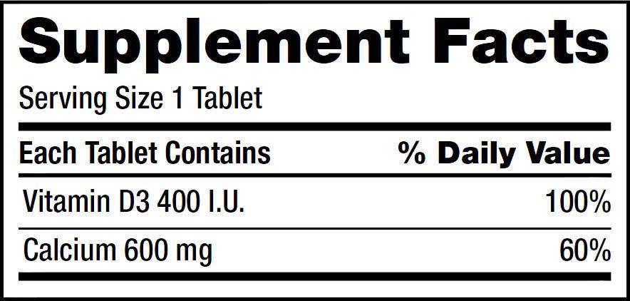Viên Bổ Sung Calcium 600mg + D3 Kirkland Signature 500 Viên