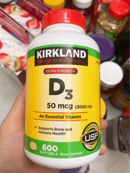Viên D3 Kirkland 50mcg (2000IU)