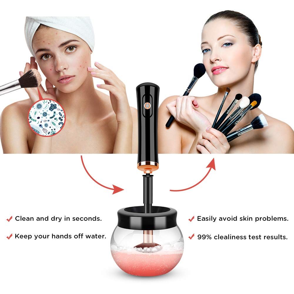 Bộ Dụng Cụ Rửa Và Làm Khô Cọ Trang Điểm Trong 1 Giây Stylpro Makeup Brush Cleaner & Dryer In Second