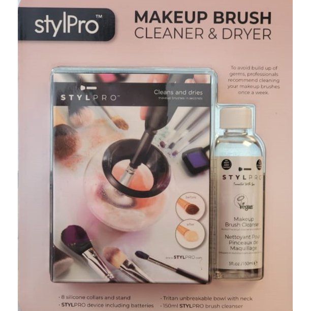 Bộ Dụng Cụ Rửa Và Làm Khô Cọ Trang Điểm Trong 1 Giây Stylpro Makeup Brush Cleaner & Dryer In Second