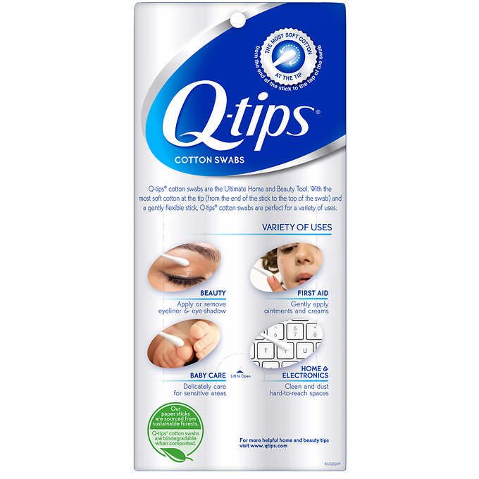 Set 3 Hộp Tăm Bông Q-Tips Cotton Swabs 1875 Cây