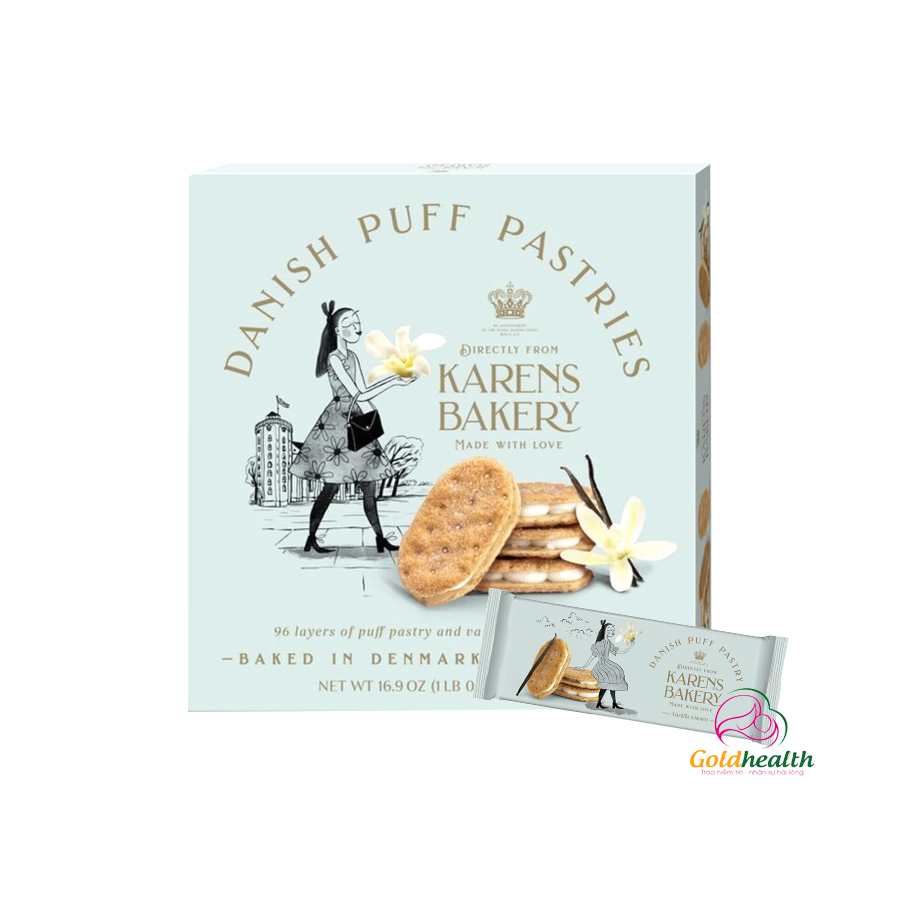 Bánh quy Đan Mạch nổi tiếng Danish Puff Pastries Karen Bakery