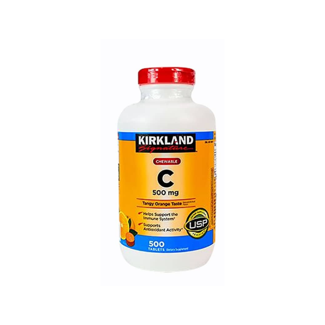 Viên ngậm bổ sung Vitamin C - Kirkland Signature Chewable Vitamin C 500mg