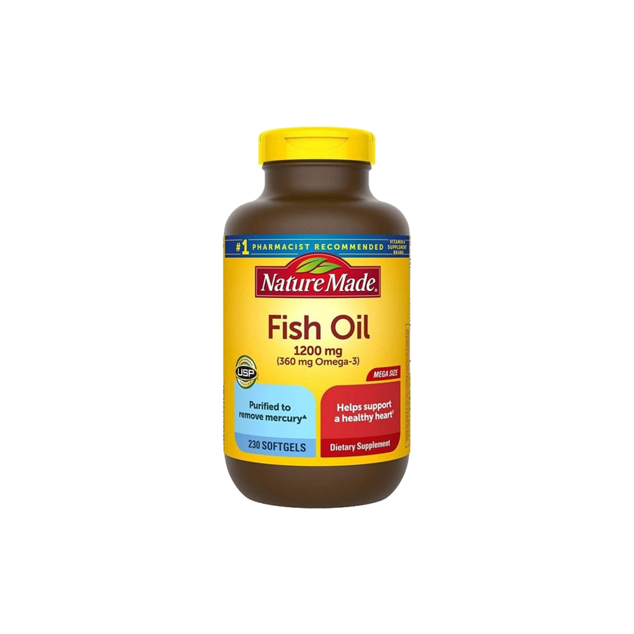 Viên dầu cá Nature Made Fish Oil 1200mg 360mg 230 viên Mỹ