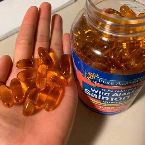 Thực phẩm chức năng Viên dầu cá hồi Pure Alaska Omega-3 Wild Salmon Oil 1000mg của Mỹ