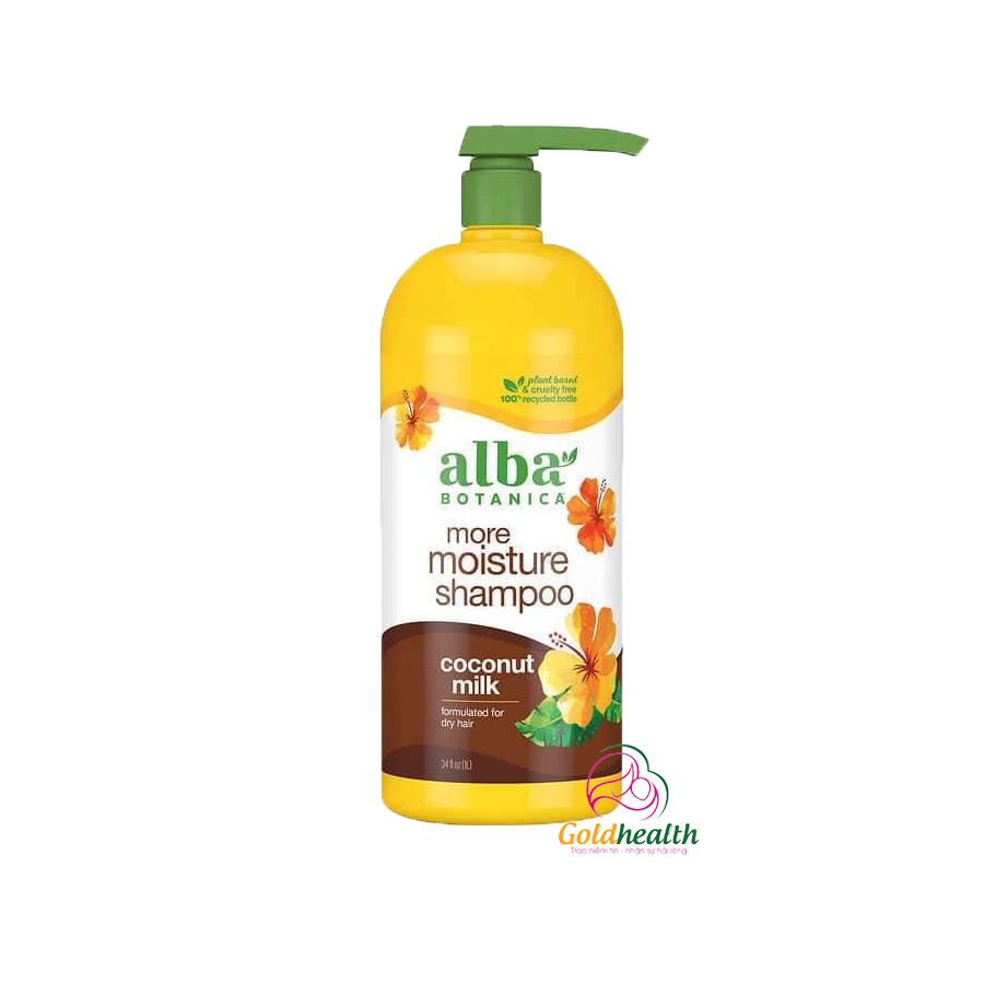 DẦU GỘI ALBA BOTANICA COCONUT MILK CỦA MỸ- DÀNH CHO TÓC THƯỜNG VÀ KHÔ.