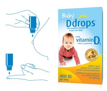  Baby Ddrops Vitamin D3 Cho Trẻ Sơ Sinh 60 Giọt 