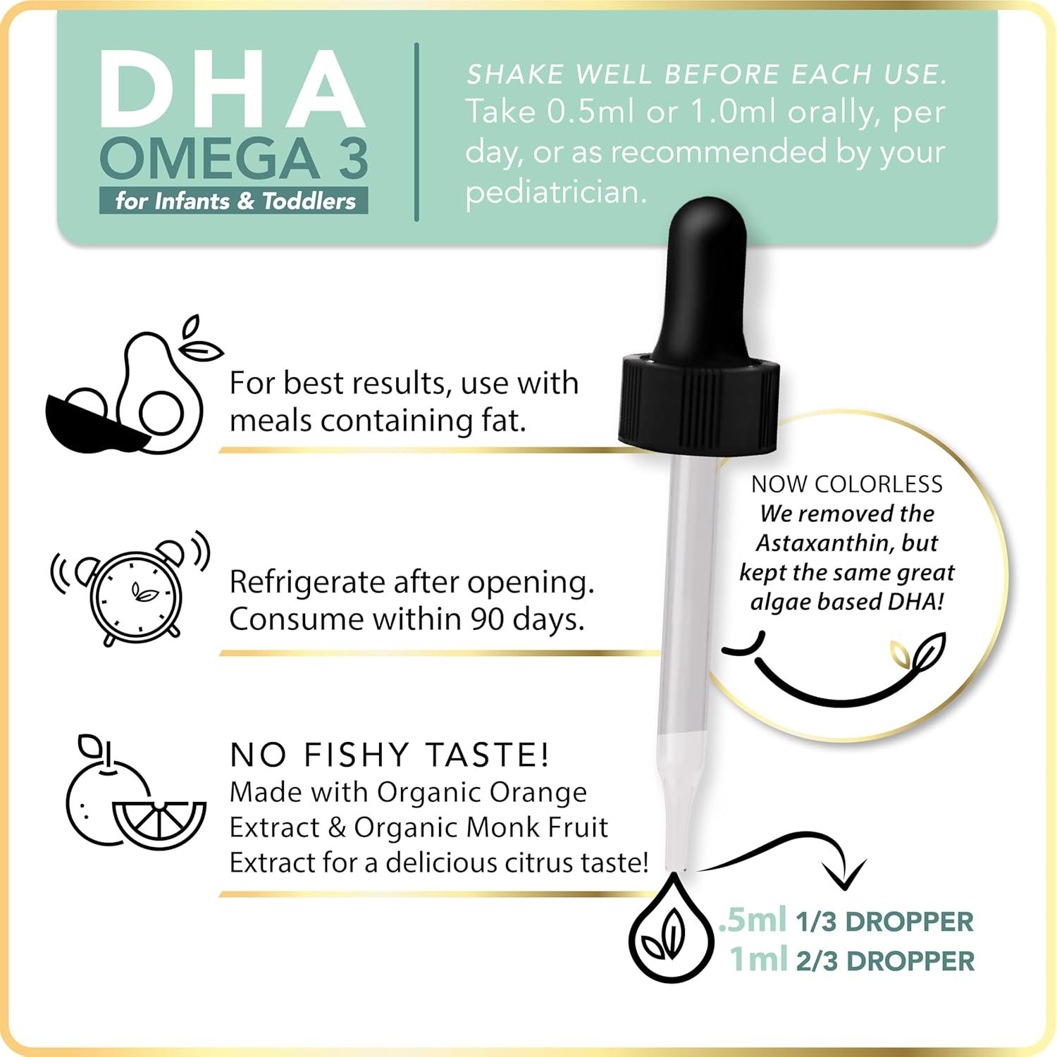 Dha Omega3 LiveWise thuần chay vị cam cho trẻ từ 0 -2 tuổi
