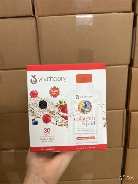 Nước uống Youtheory Collagen Liquid 30 gói x 30ml