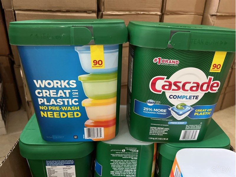 Viên Rửa Chén Máy CASCADE COMPLETE DISHWASHER DETERGENT ACTIONPACS