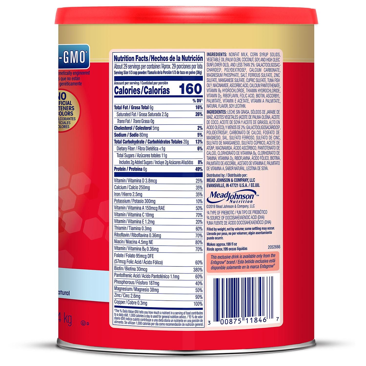 Sữa Enfagrow Mỹ Cho Bé Từ 1-3 Tuổi Hương Tự Nhiên_1,04kg