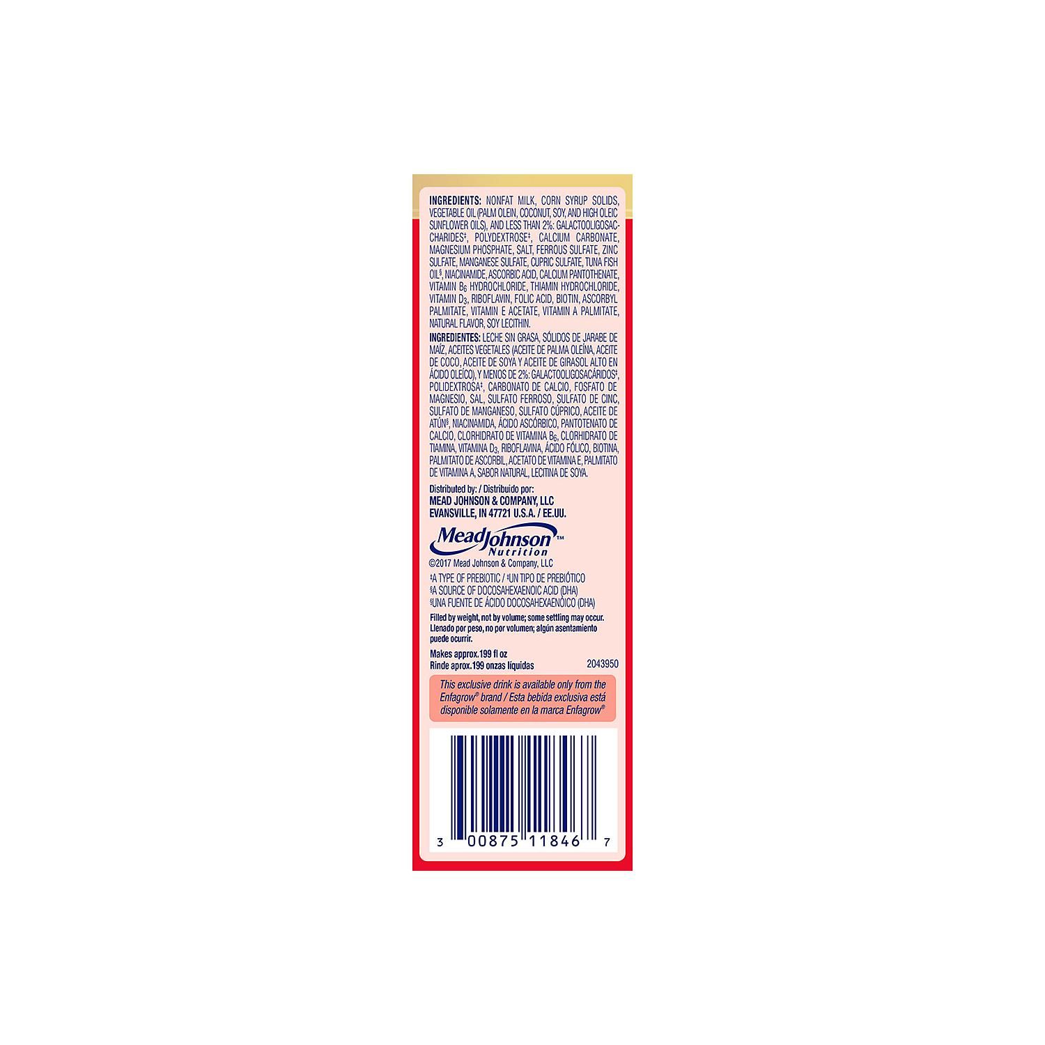 Sữa Bột Enfagrow Premium Toddler Next Step 3 Hương Tự Nhiên (Nắp Vàng) Cho Bé Từ 1-3 Tuổi - 1.04kg