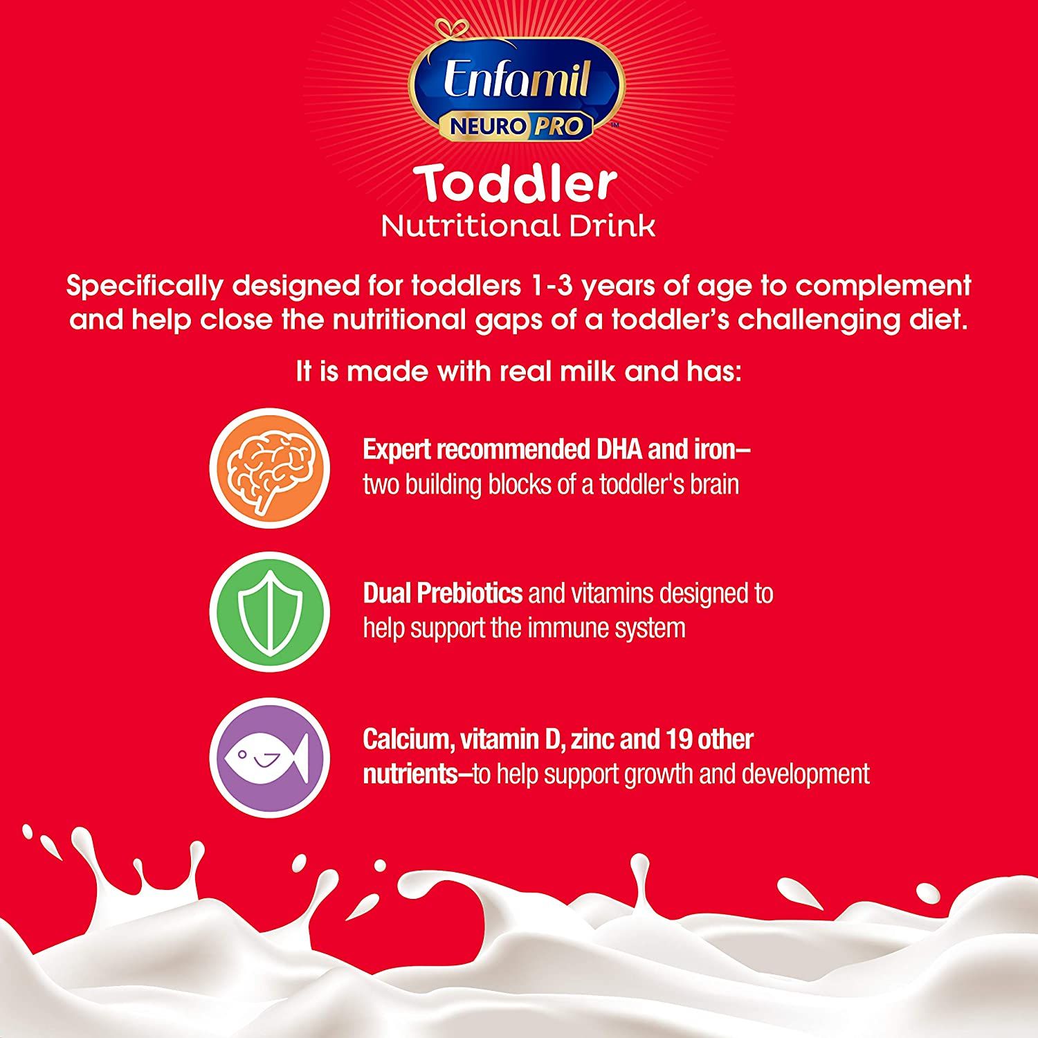Sữa Bột Enfagrow Premium Toddler Next Step 3 Hương Tự Nhiên (Nắp Vàng) Cho Bé Từ 1-3 Tuổi - 1.04kg