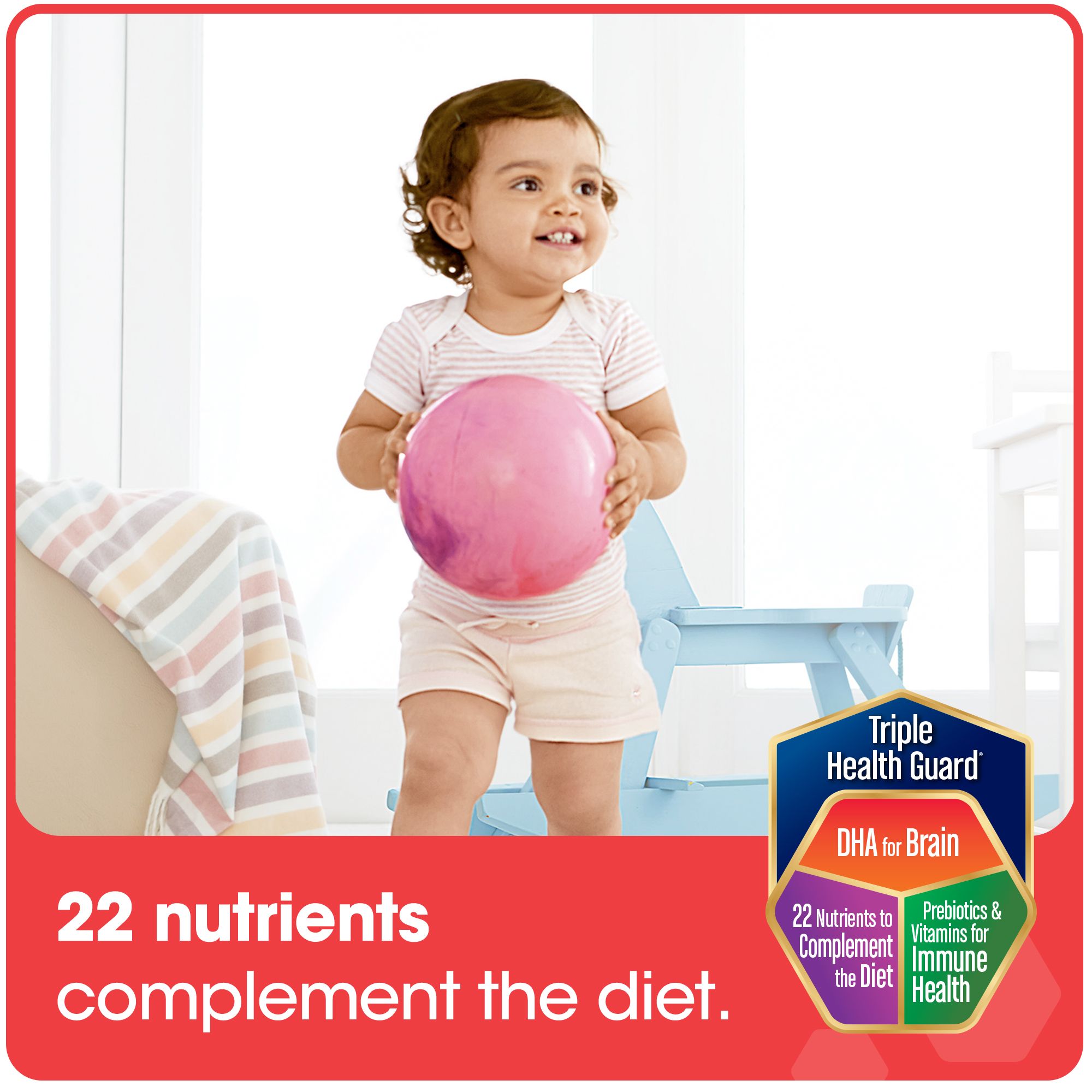 Sữa Bột Enfagrow Premium Toddler Next Step 3 Hương Tự Nhiên (Nắp Đỏ) Cho Bé Từ 1-3 Tuổi - 907g