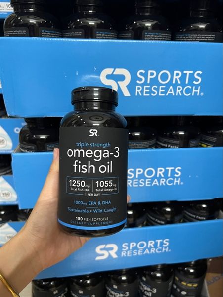  Dầu cá SR Triple Strength Omega-3 Fish Oil 150 viên của Mỹ 