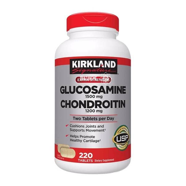 Viên uống bổ khớp Kirkland Glucosamine 1500mg & Chondroitin 1200mg