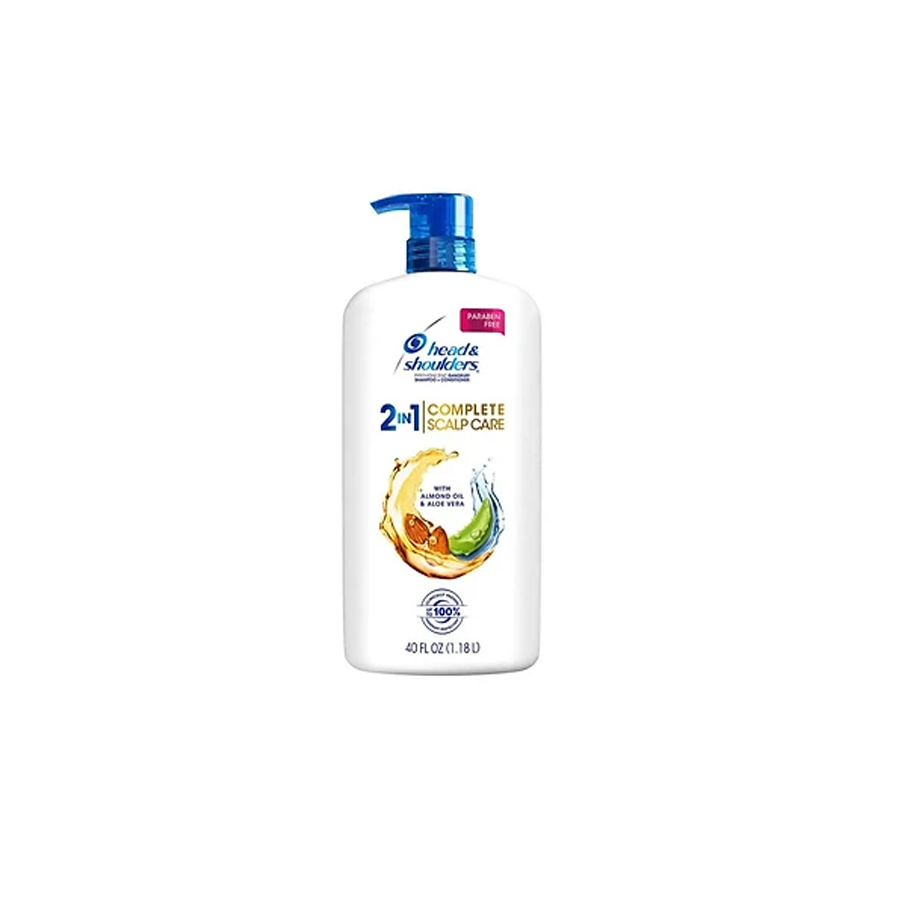 Dầu gội xả Head&Shoulders 2in1 Shampo & Conditioner Green Apple&Goji Berry - Dầu gội xả 2 in 1 hạnh nhân, nha đam Head & Shoulders Complete Scalp Care 1.18l