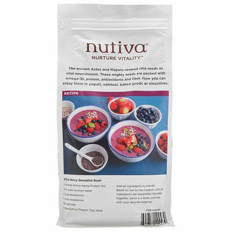 Hạt Chia Đen Hữu Cơ Nutiva Organic Chia Seed nội địa Mỹ 1.36kg
