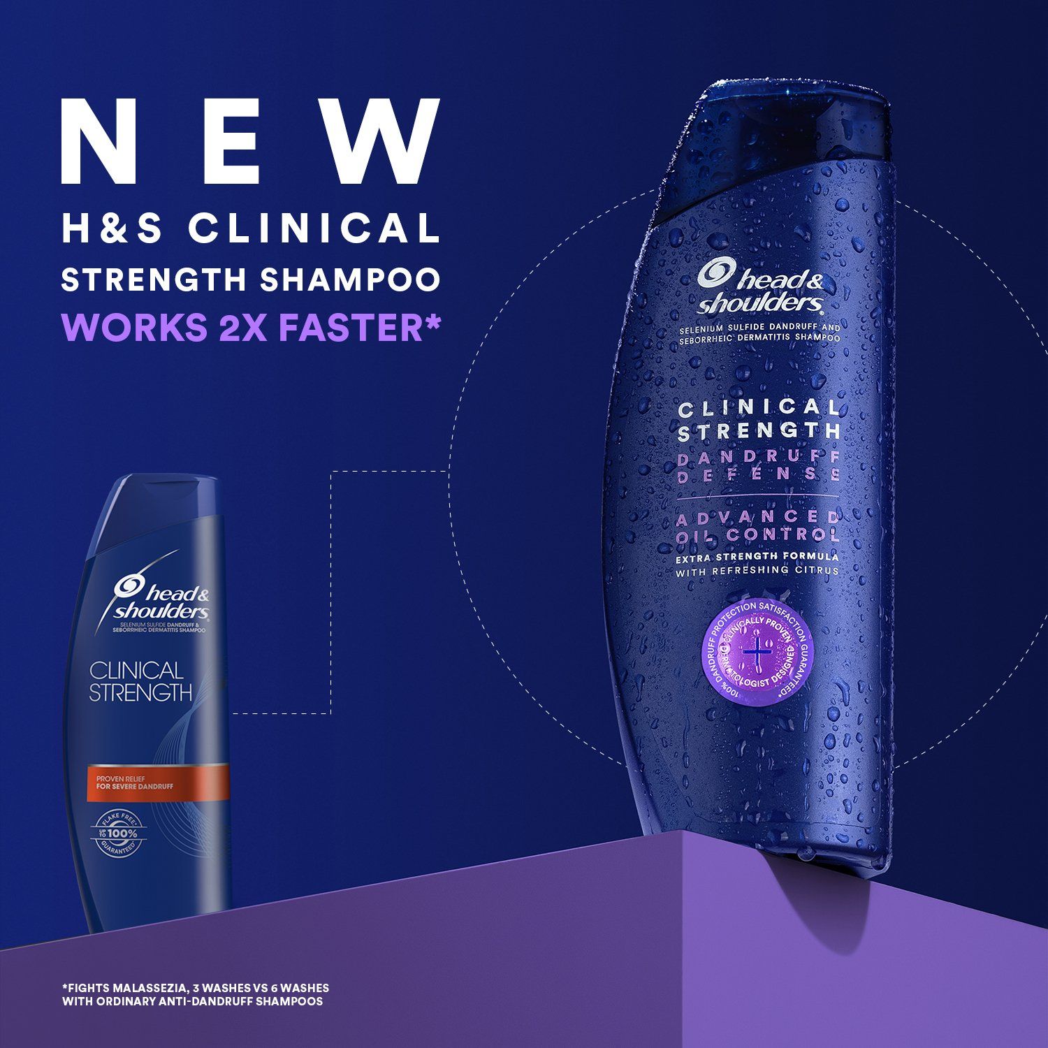Dầu Gội Đặc Trị Gàu Head & Shoulders Clinical Strength Dandrufs Defense Advance Oil Control 400ML