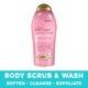 Sữa Tắm Tẩy Tế Bào Chết OGX Sensitive + Rose Water & Pink Sea Salt Scrub & Wash 577ml