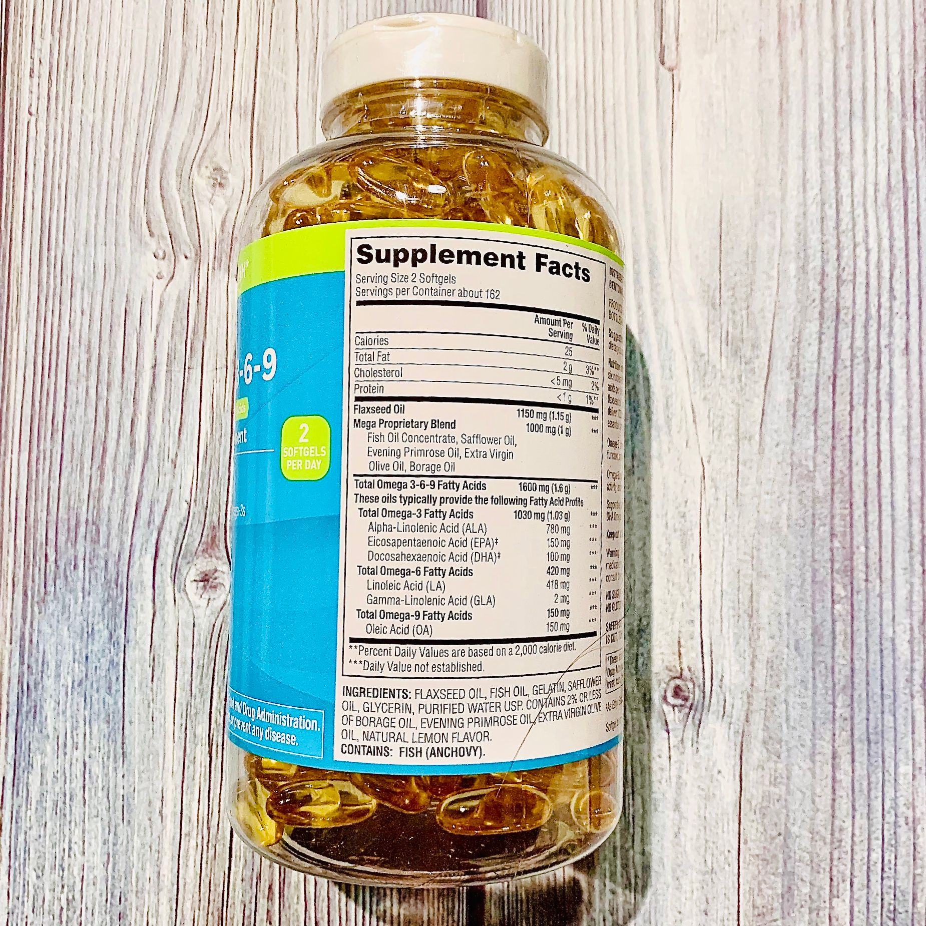 VIÊN UỐNG DẦU CÁ OMEGA 3 6 9 MEMBER'S MARK_325 VIÊN