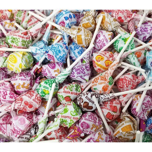 Túi Kẹo Mút Dum-Dums Original Pops 500 Cây (2.44kg) Hướng Tự Nhiên_Mỹ