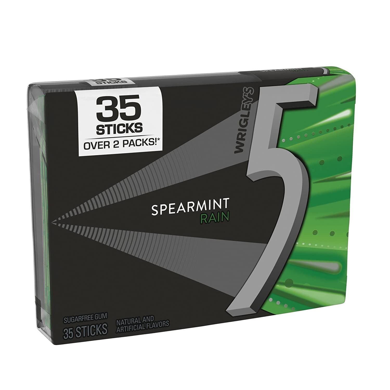 Kẹo Gum Không Đường Số 5 Wrigley's 5 Gum hộp nhựa 35 Miếng
