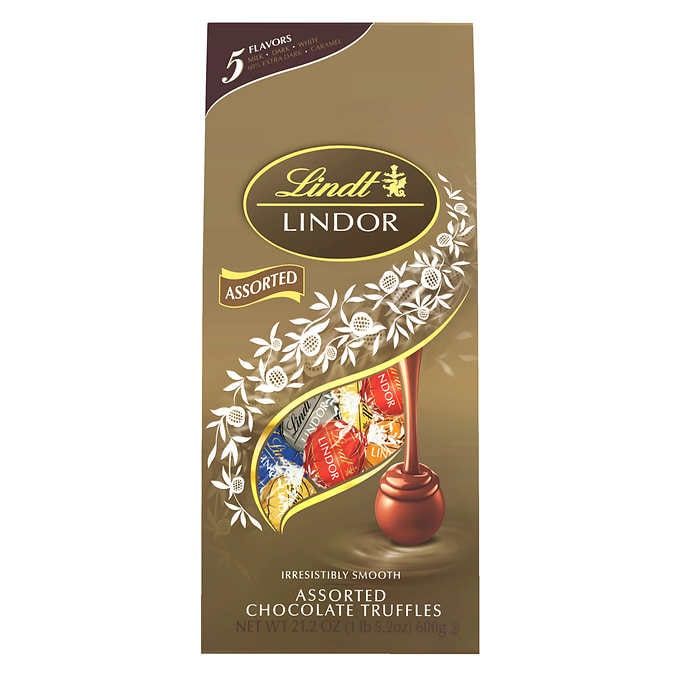  Kẹo Socola Mix 5 Vị Lindt Lindor Assorted Chocolate Truffles 600g_Mỹ 