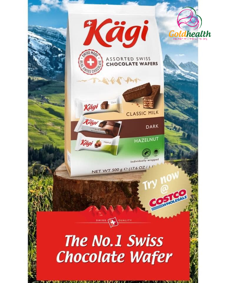  BÁNH KAGI ASSORTED SWISS CHOCOLATE WAFERS _ 500G 