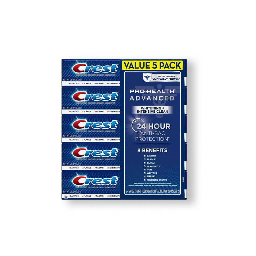Set kem đánh răng Crest Pro-Health Advanced Whitening