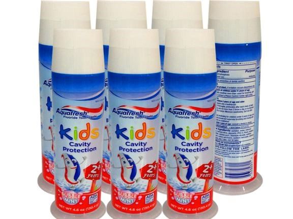  Kem Đánh Răng Aquafresh Kids 130.4g Cho Bé 2 Tuổi Trở Lên 