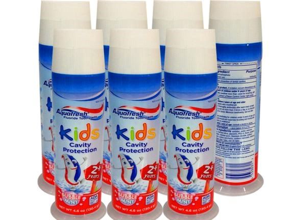 Kem Đánh Răng Aquafresh Kids 130.4g Cho Bé 2 Tuổi Trở Lên