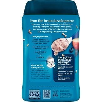 Bột Ăn Dặm Giai Đoạn 3 Gerber ® Lil' Bits™ Lúa Mạch Táo Việt Quất - 227g