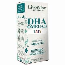 Dha Omega3 LiveWise thuần chay vị cam cho trẻ từ 0 -2 tuổi