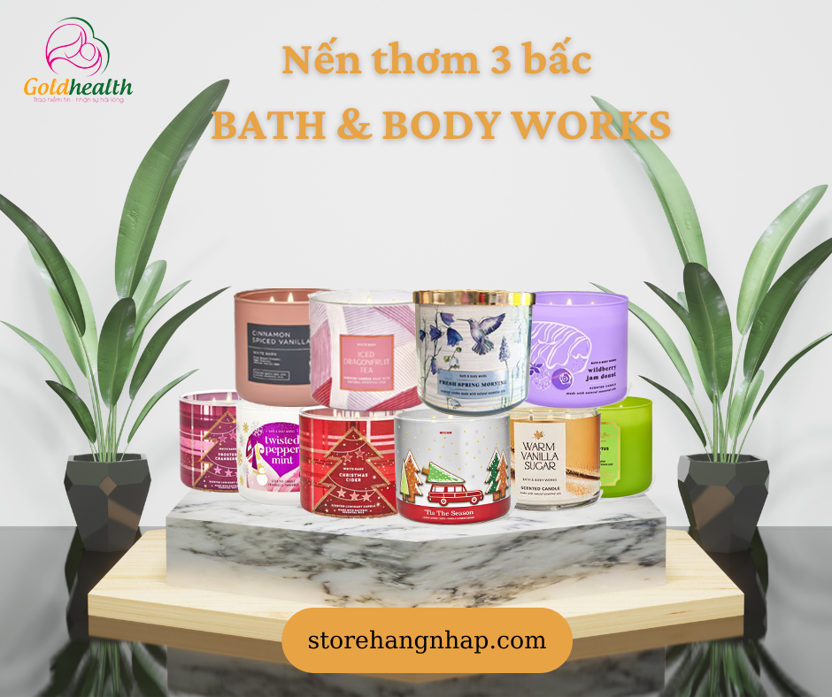 Nến thơm 3 bấc BATH & BODY WORKS - 14.5 oz/441g