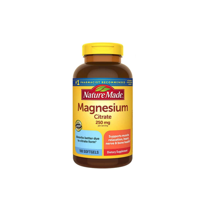 Viên uống bổ sung magie Nature Made Magnesium Citrate 250mg