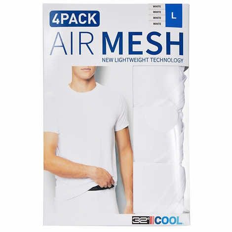Set 4 Cái Thun Nam 32 Degree Cool Air Mesh Trắng/Đen