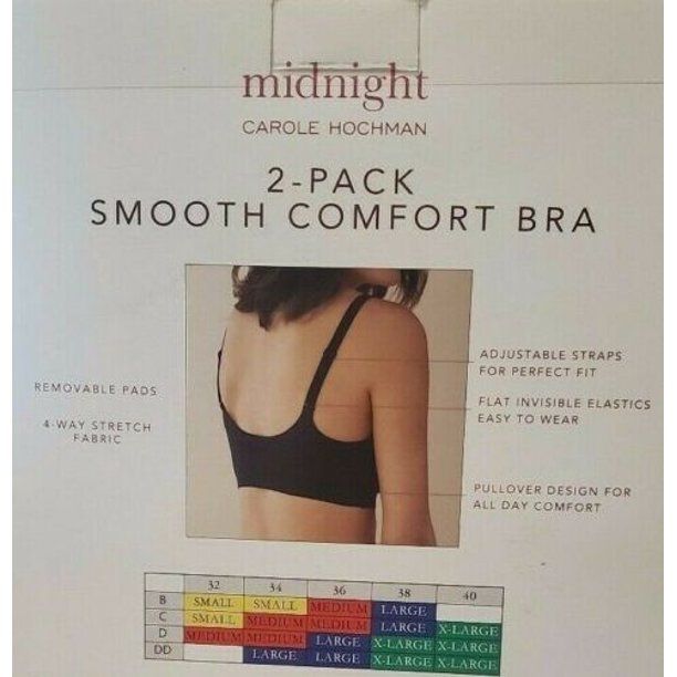 Set 2 Cái Áo Ngực Midnight Carole Hochman Smooth Comfort Bra Size S/M