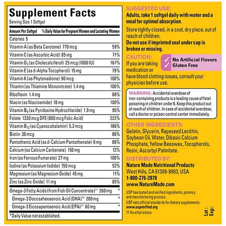 Vitamin Tổng Hợp Cho Bà Bầu Prenatal Multi DHA 90 viên_Mỹ