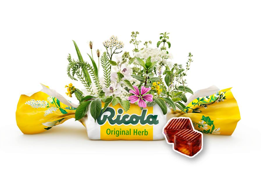 Kẹo thông cổ Ricola chiết xuất thảo dược Ricola Original 130 viên