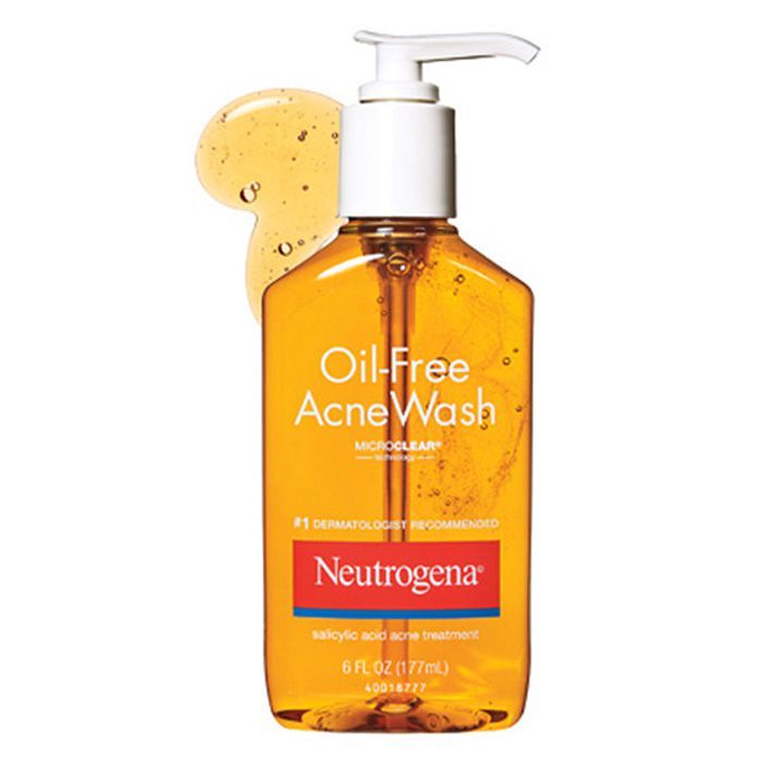 Set 2 Sữa Rửa Mặt Trị Mụn Neutrogena Oil Free Acne Wash Màu Cam