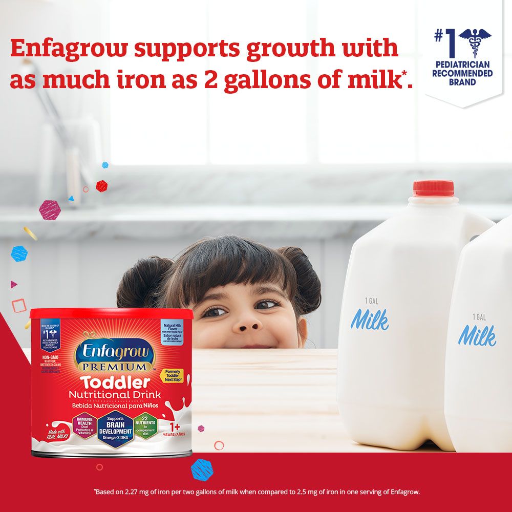  Sữa Bột Enfagrow Premium Toddler Next Step 3 Hương Tự Nhiên (Nắp Vàng) Cho Bé Từ 1-3 Tuổi - 907g 