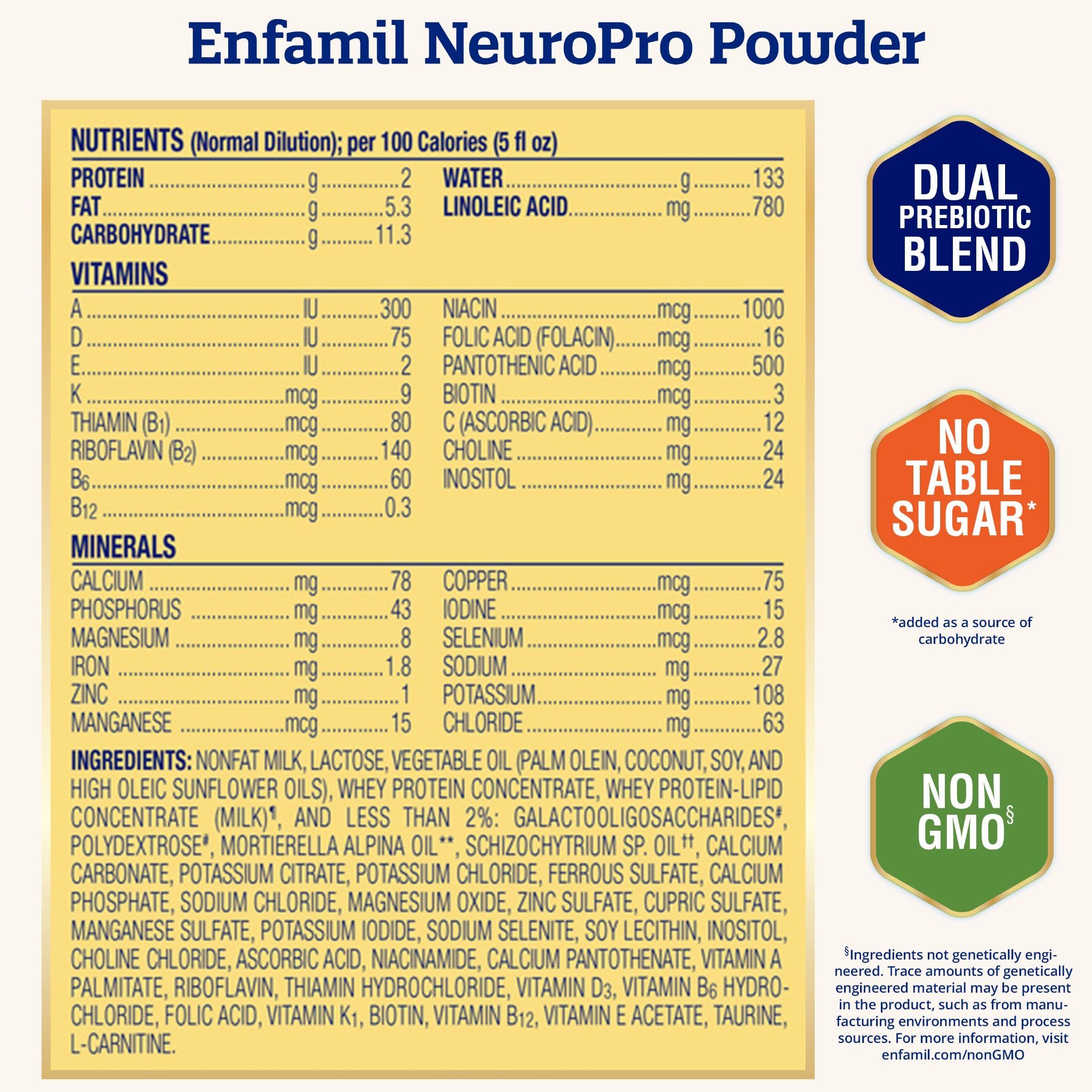 Sữa Enfamil Neuro Pro Non GMO Cho Bé Từ 0-12 Tháng