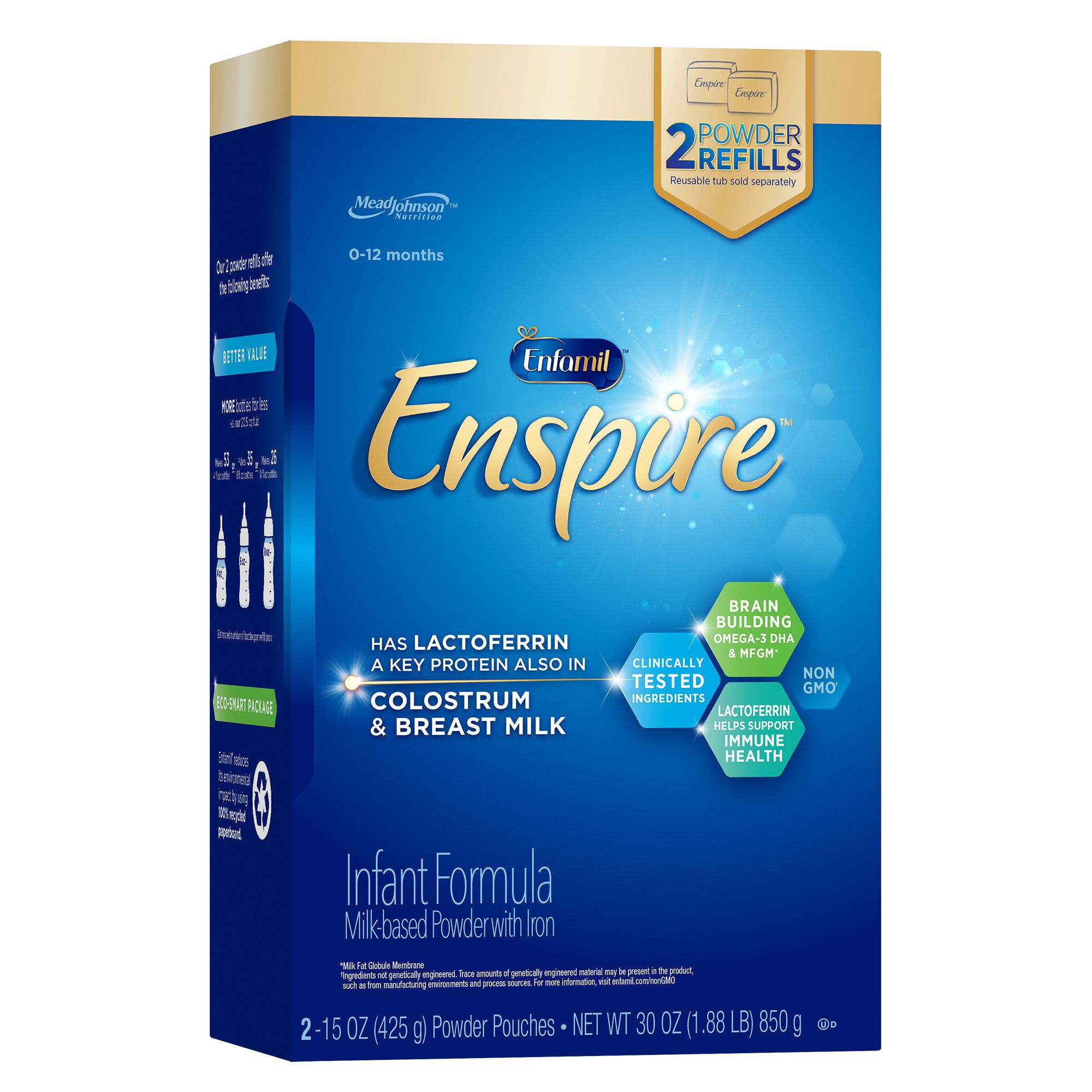 Sữa bột Enspire cho bé từ 0-1tuổi (Sữa gần như sữa mẹ)_850g
