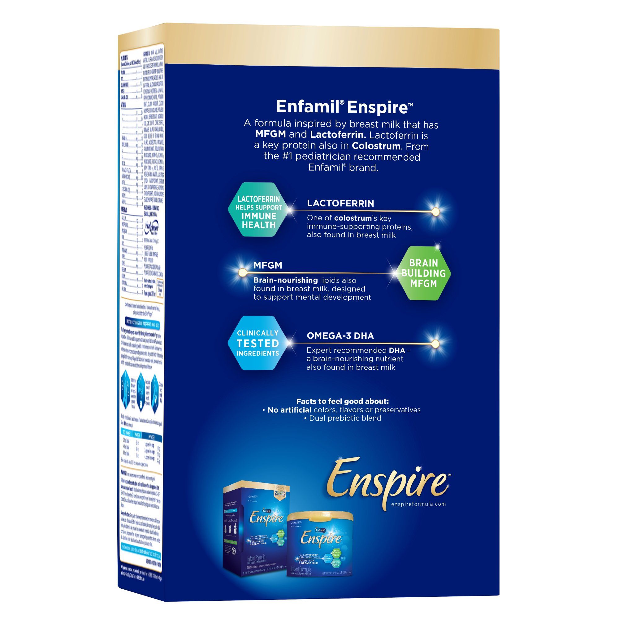 Sữa bột Enspire cho bé từ 0-1tuổi (Sữa gần như sữa mẹ)_850g