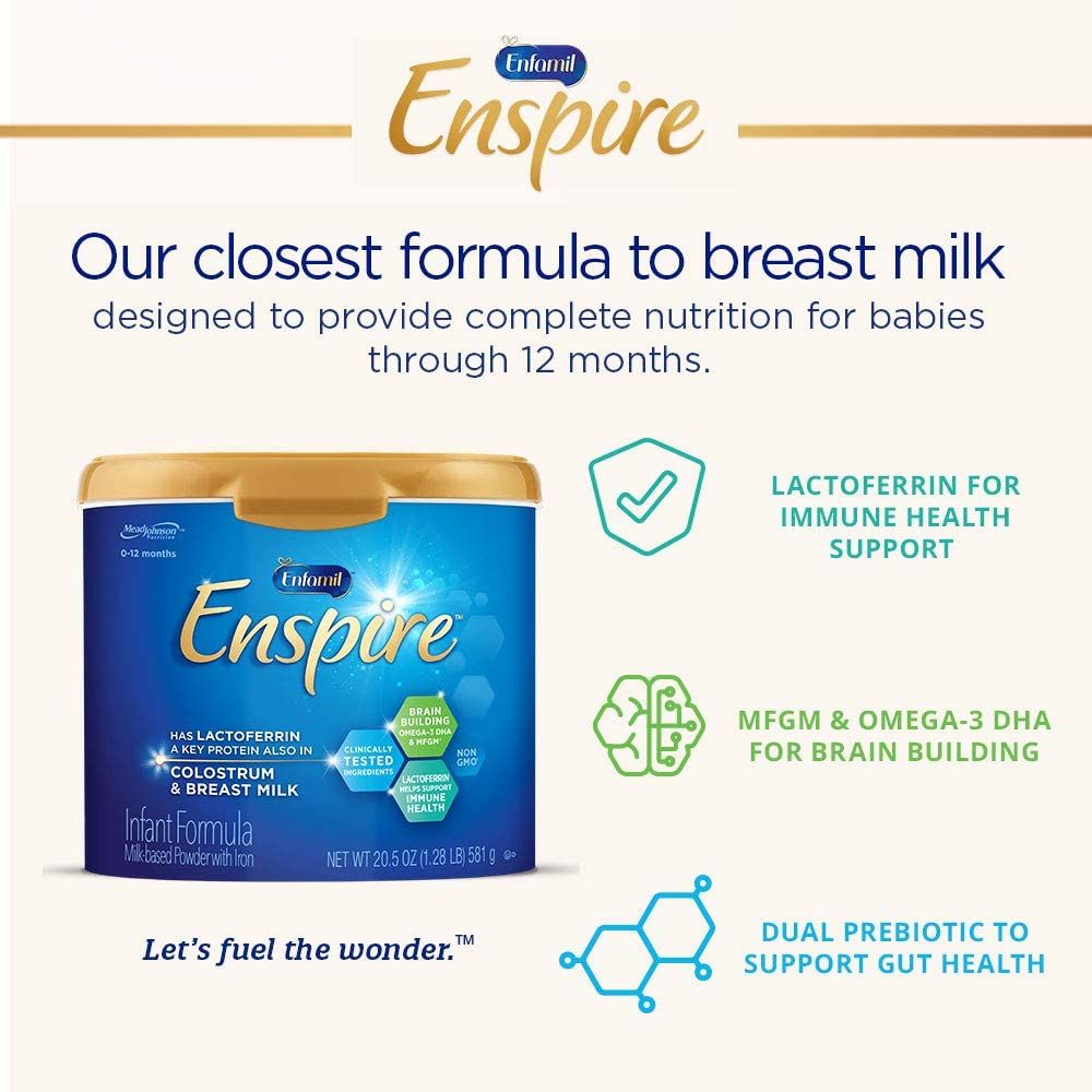 Sữa bột Enspire cho bé từ 0-1tuổi (Sữa gần như sữa mẹ)_850g